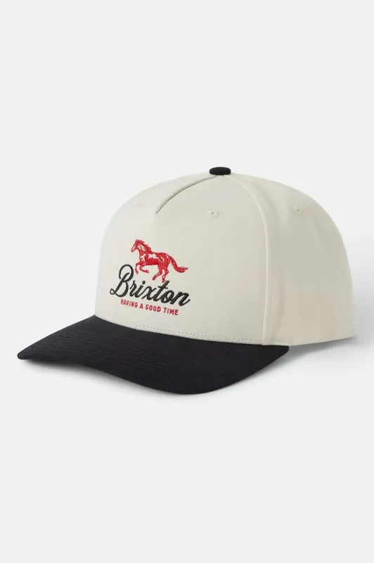 Good Times NetPlus Snapback - Black/Whitecap sold by Brixton