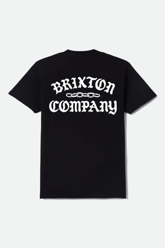 Chains Short Sleeve Shirt - Black made by Brixton