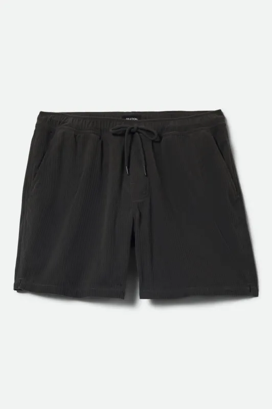 Everyday Corduroy Short - Vintage Black sold by Brixton