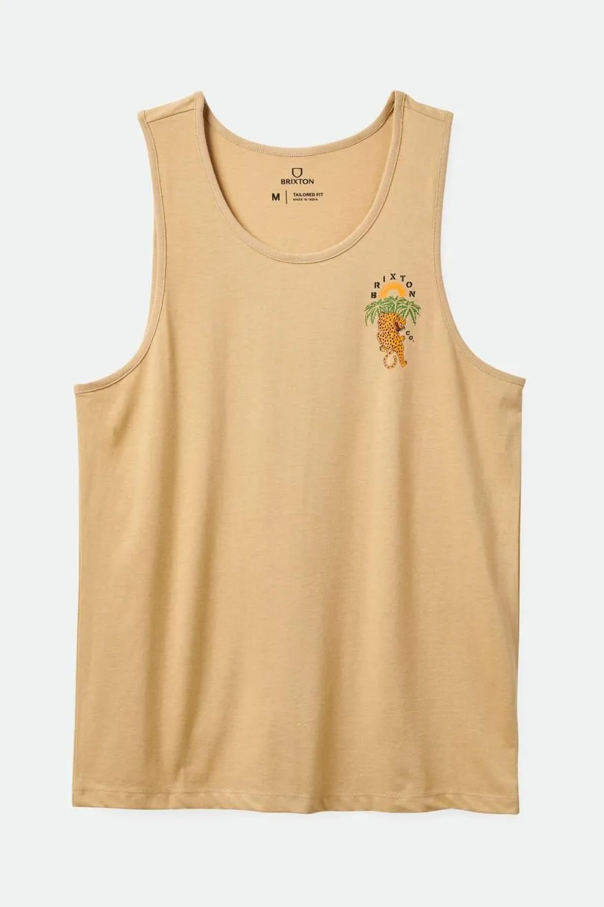 Palm Jaguar Tank Top - Oat Milk sold by Brixton product image thumbnail 3