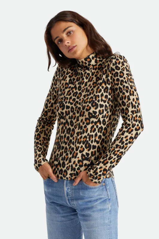 Blitz Turtleneck - Leopard sold by Brixton