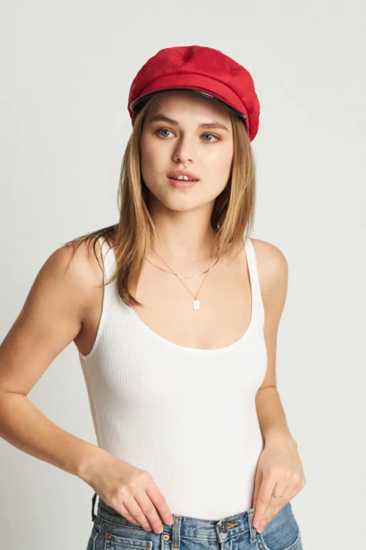 Margot Cap - Scarlet sold by Brixton