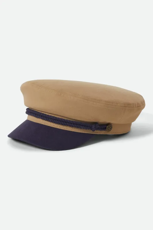 Fiddler Fisherman Cap - Sand/Washed Navy sold by Brixton