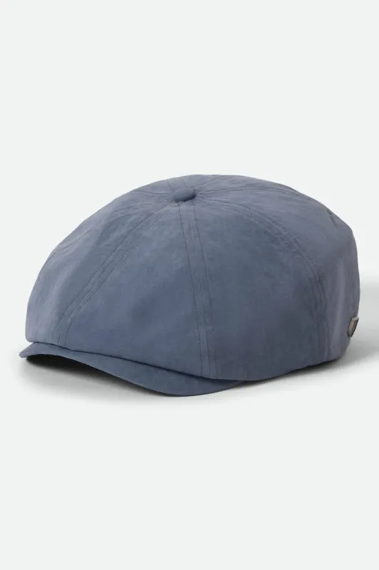 Brood Newsboy Cap - Slate Blue Brushed Satin sold by Brixton