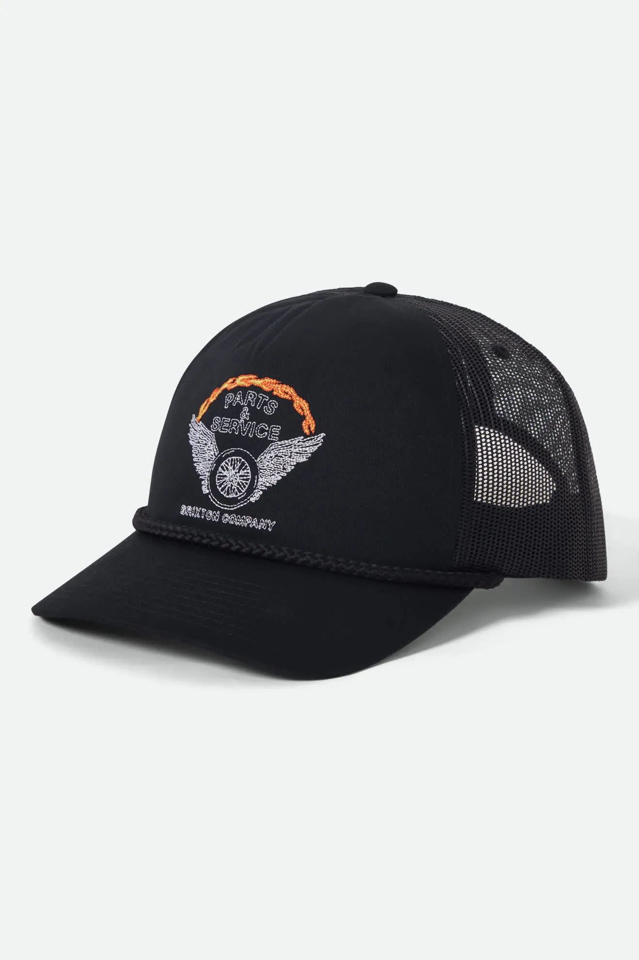 Leeway Trucker Hat - Black/Black sold by Brixton