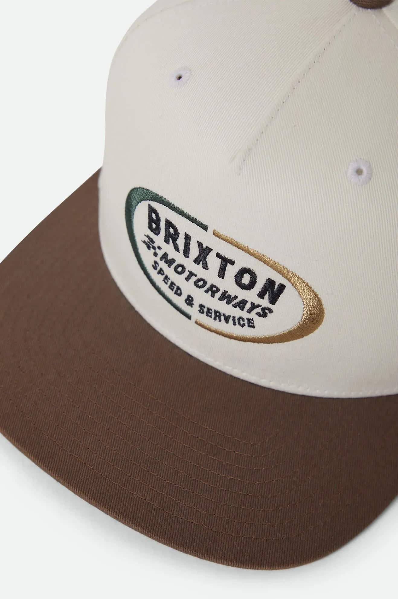 Rhett Snapback - Off White/Pinecone Brown sold by Brixton product image thumbnail 2