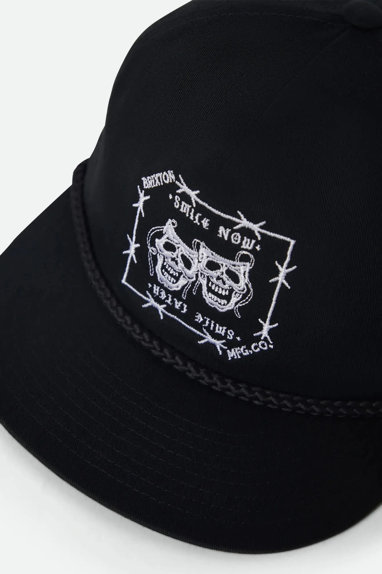 Smile Always Snapback - Black sold by Brixton product image thumbnail 3