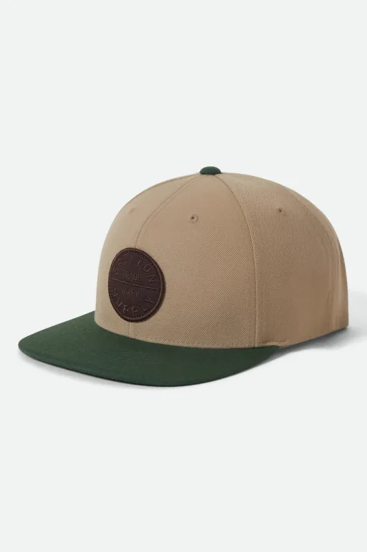 Oath III Snapback - Khaki/Primal Green made by Brixton
