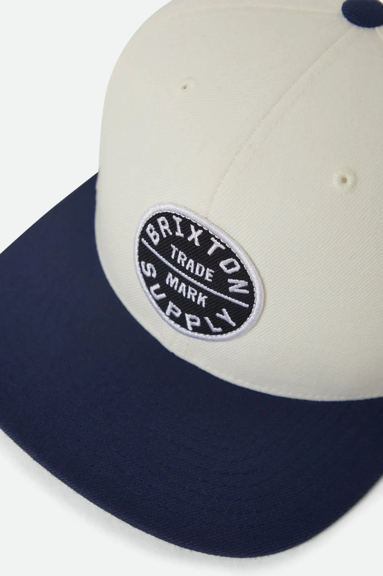 Oath III Snapback - Off White/Midnight Blue sold by Brixton product image thumbnail 3