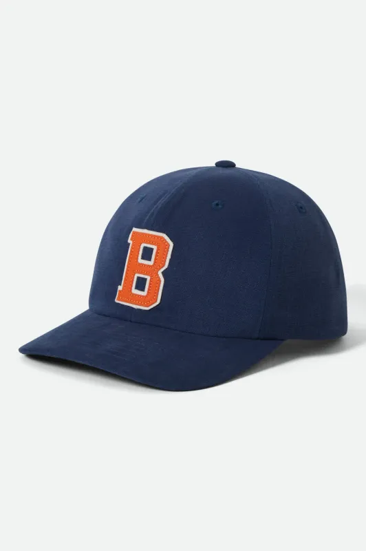 Big B Adjustable Hat - Midnight Blue/Orange sold by Brixton