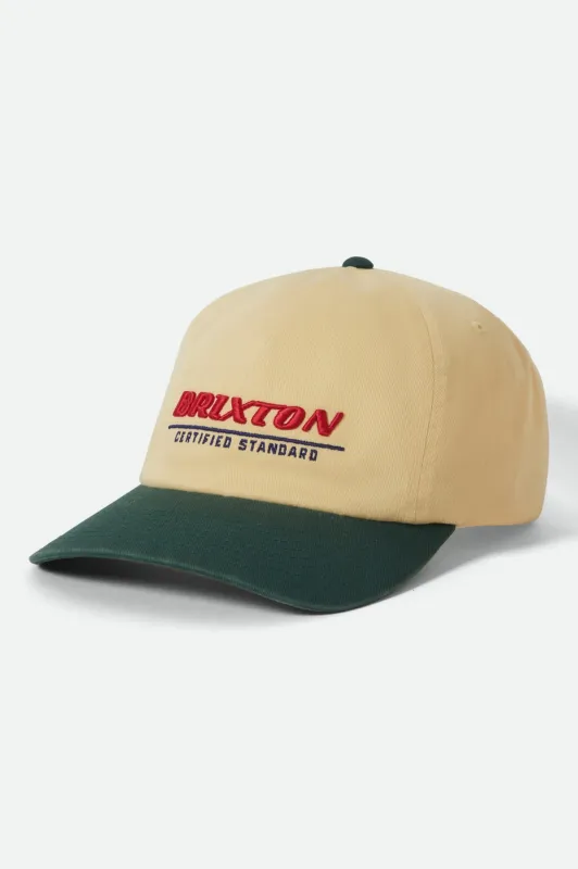 Brixton Certified Adjustable Hat - Washed Celestial Yellow/Mediterranean Teal made by Brixton