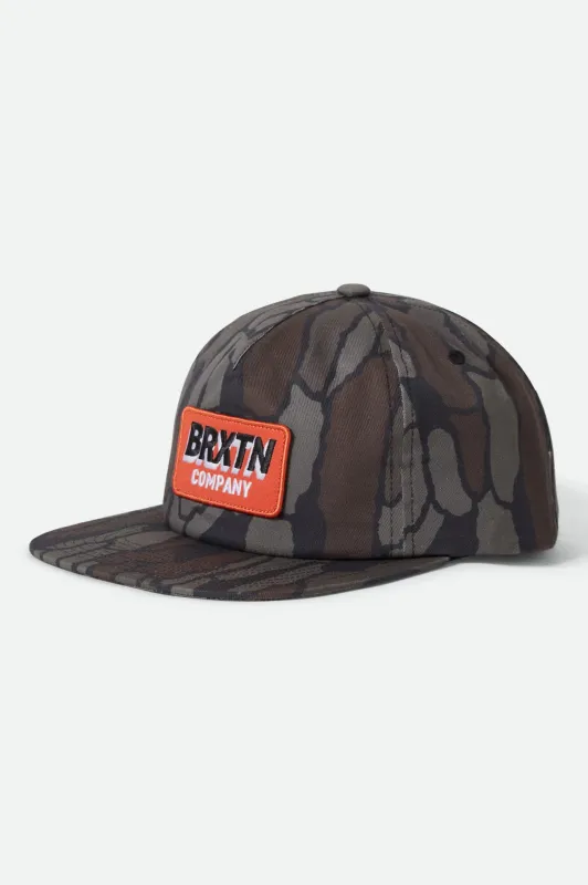 Payment Snapback - Bark Camo made by Brixton