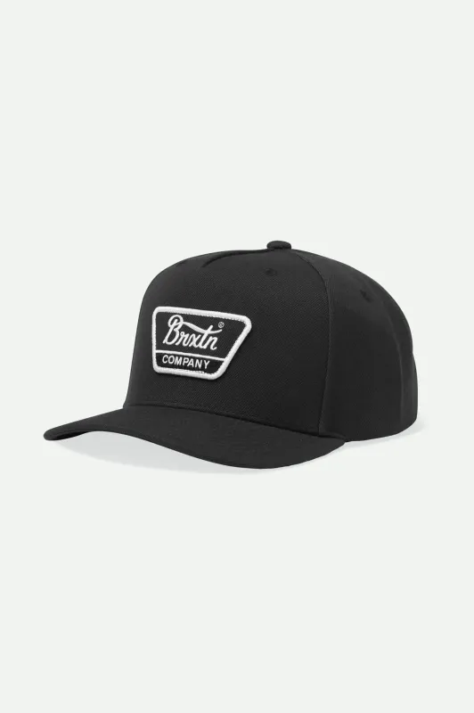Linwood NetPlus Snapback - Black/White sold by Brixton