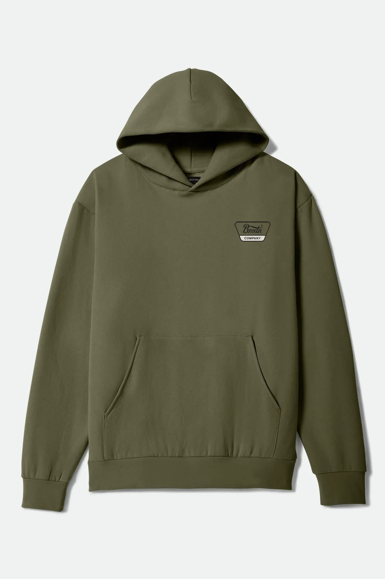 Linwood Hoodie - Army/Black/Off White sold by Brixton