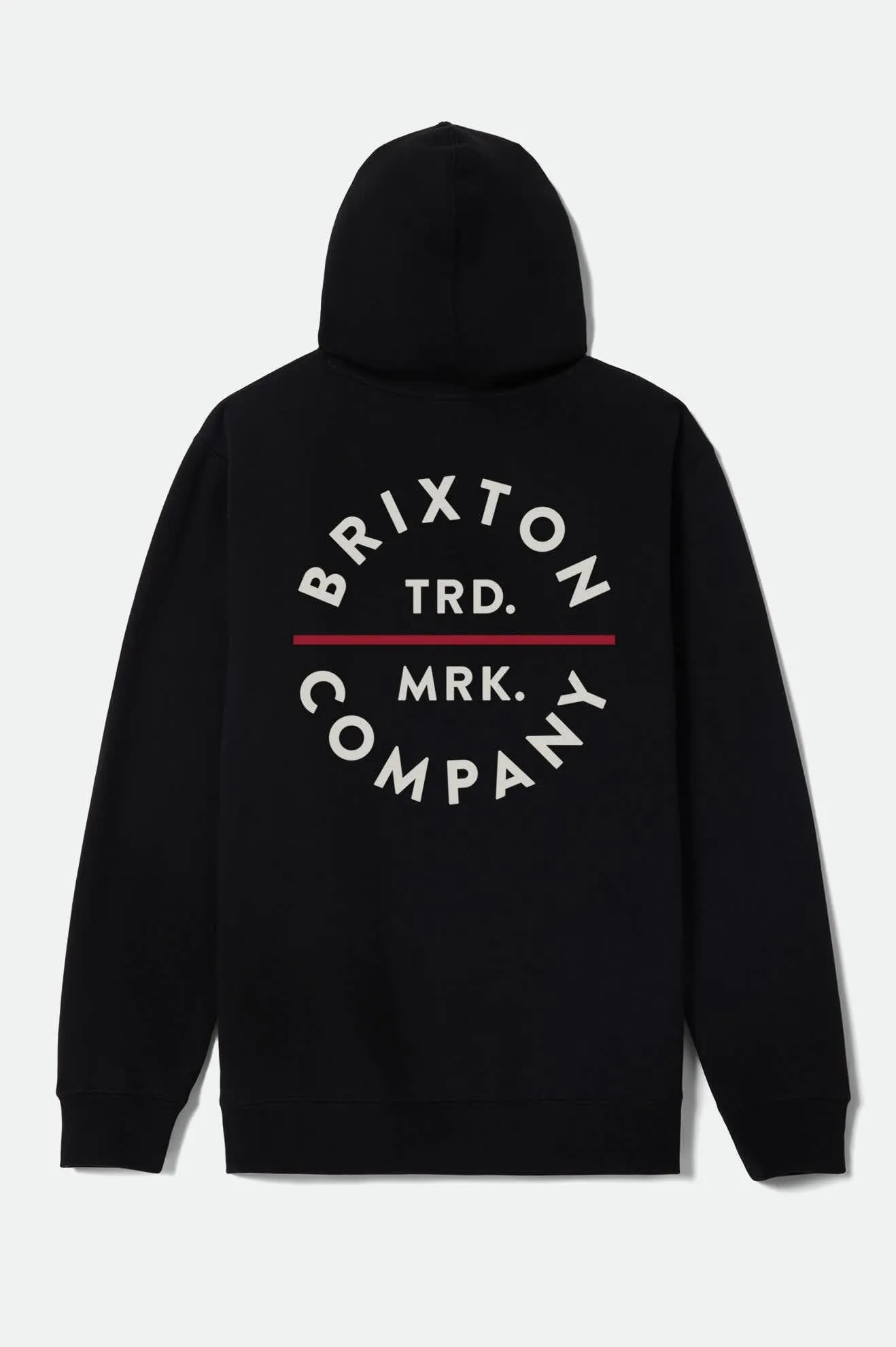 Pledge Hoodie - Black/Off White/Red sold by Brixton product image thumbnail 2