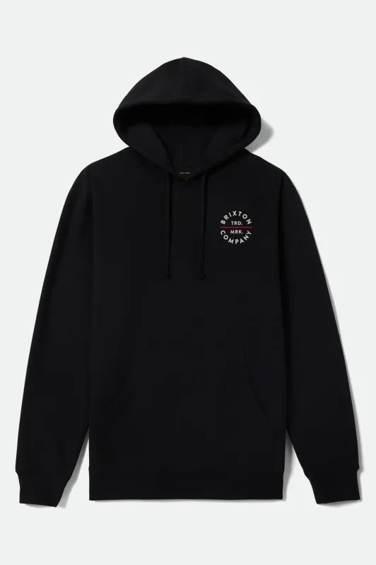 Pledge Hoodie - Black/Off White/Red sold by Brixton