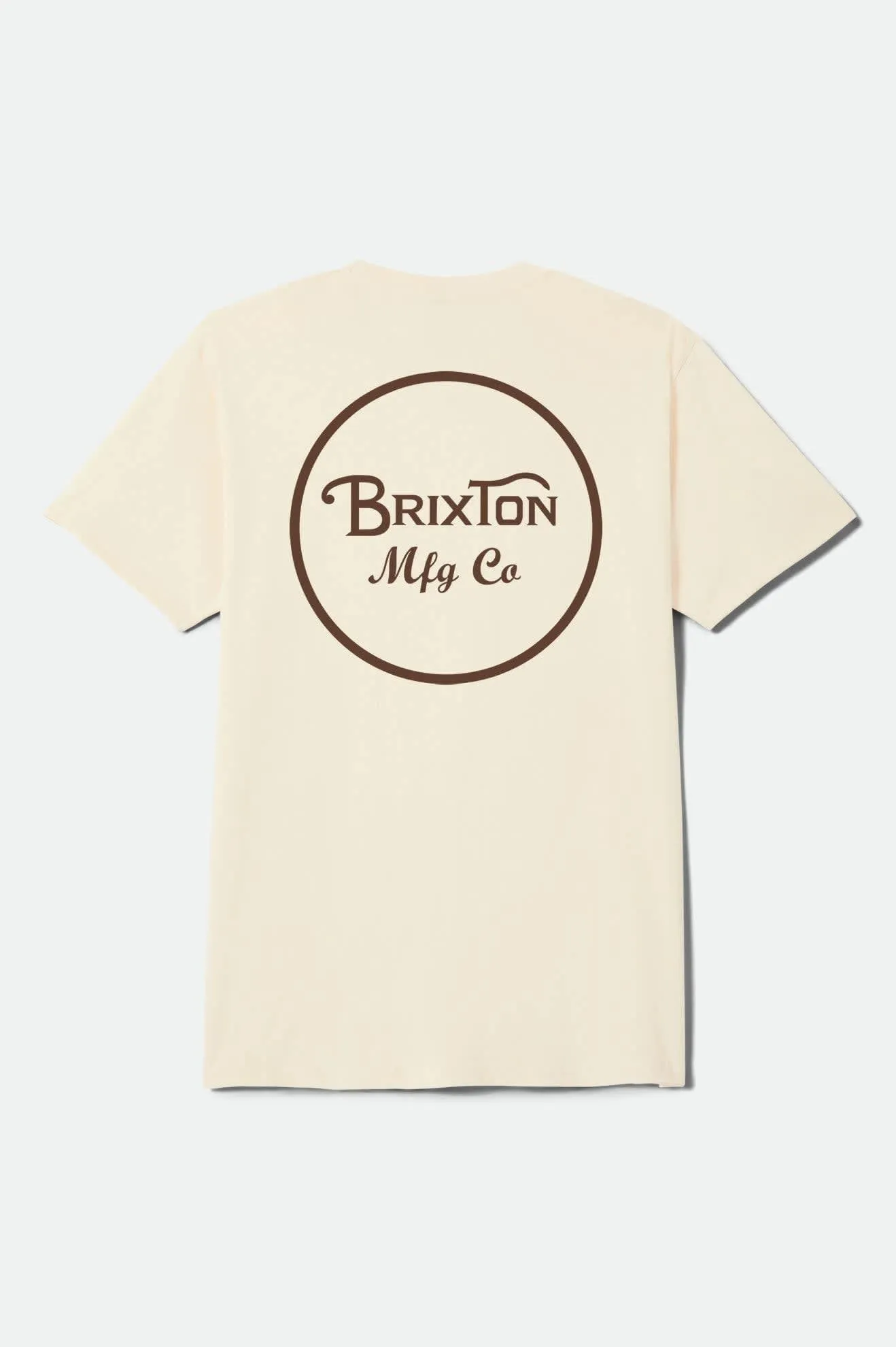 Wheeler Short Sleeve Standard T-Shirt - Cream/Dark Brown sold by Brixton product image thumbnail 2