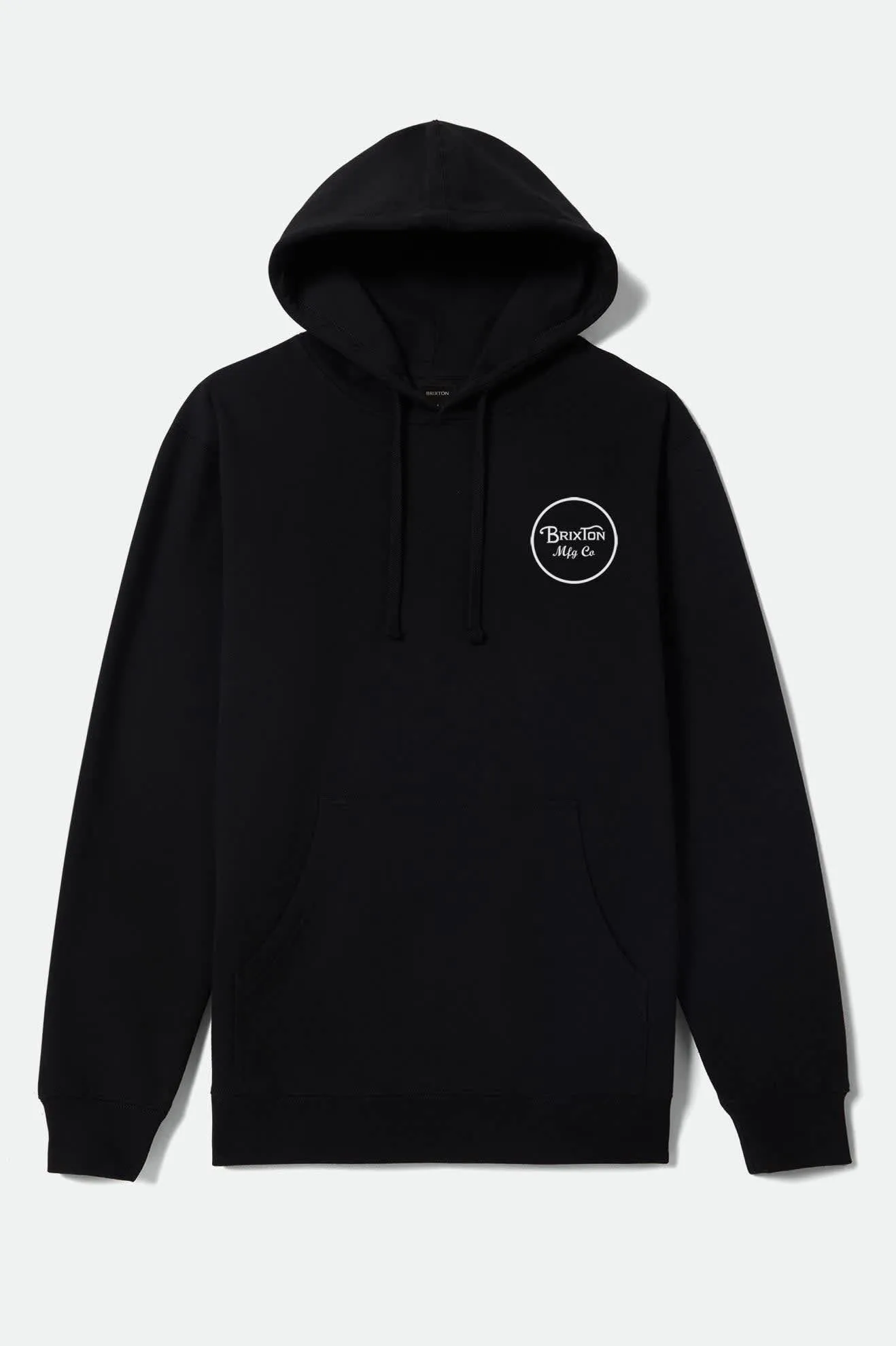 Wheeler Hoodie - Black/White sold by Brixton