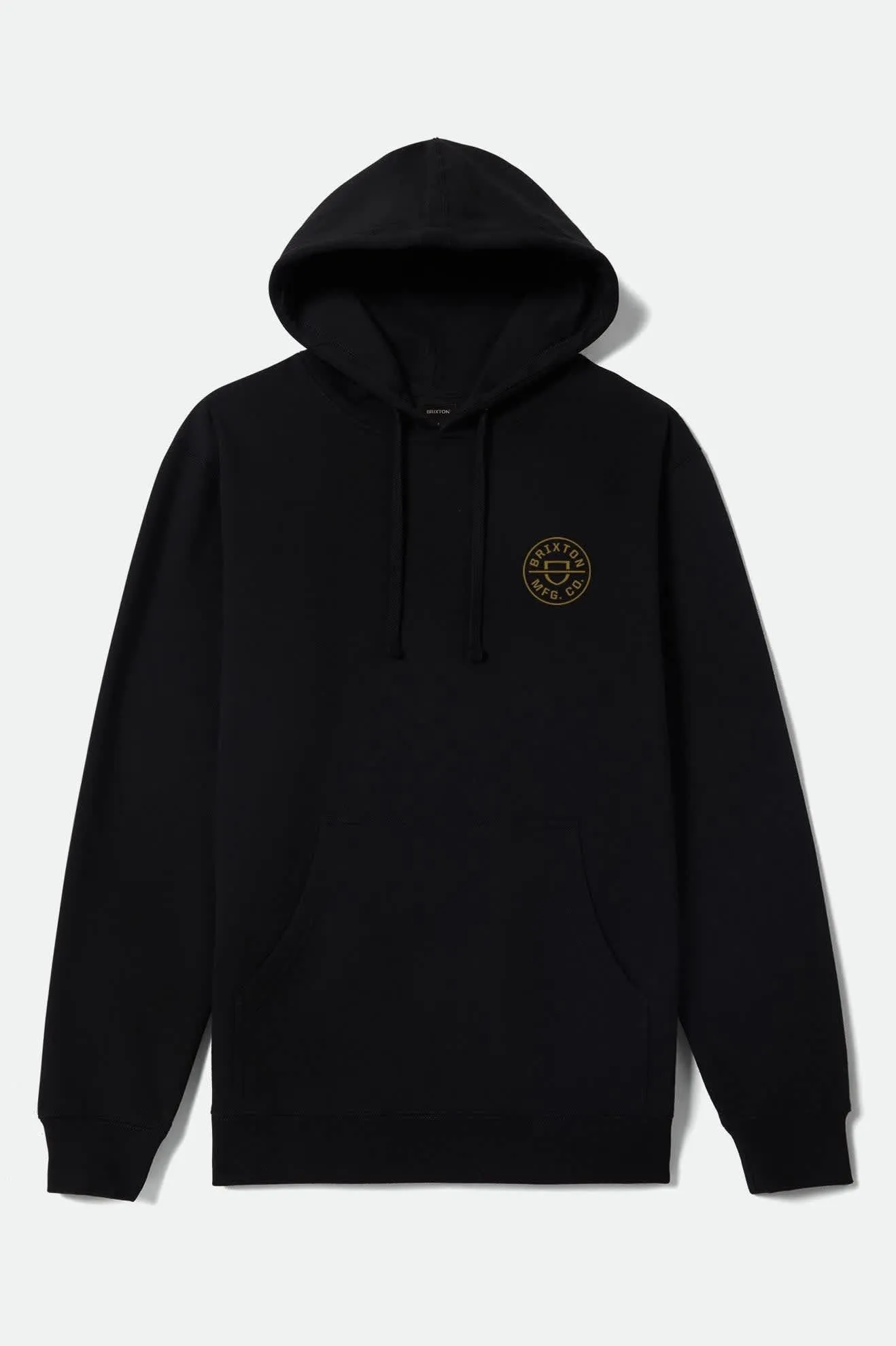 Crest Hoodie - Black/Bronze sold by Brixton