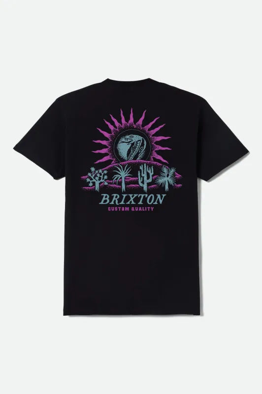 Dark Paradise Short Sleeve T-Shirt - Black made by Brixton