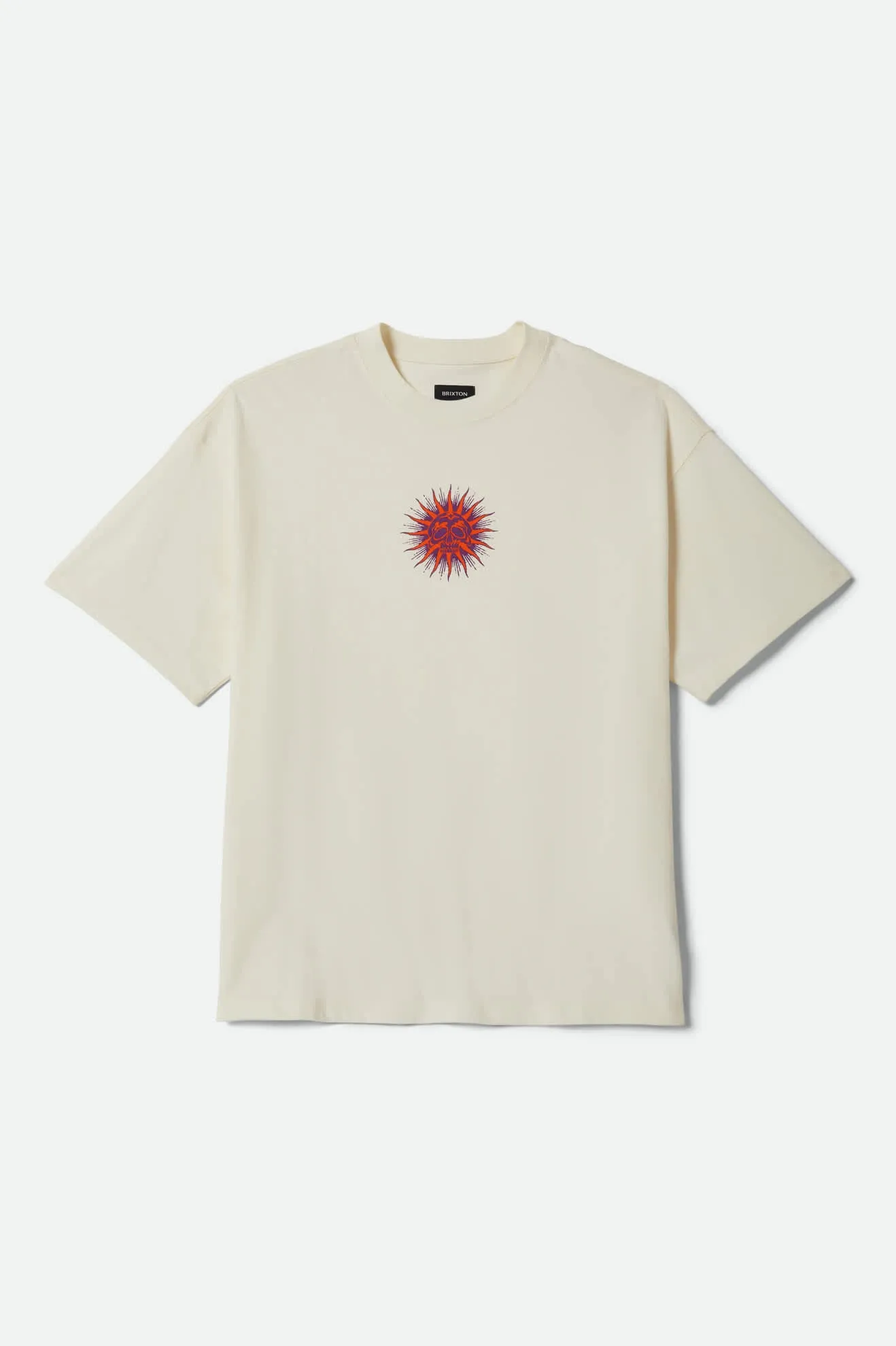 Zephyr Short Sleeve Oversized T-Shirt - Cream sold by Brixton