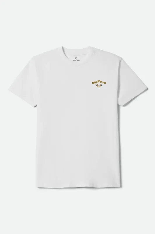 Beekman Short Sleeve T-Shirt - White made by Brixton