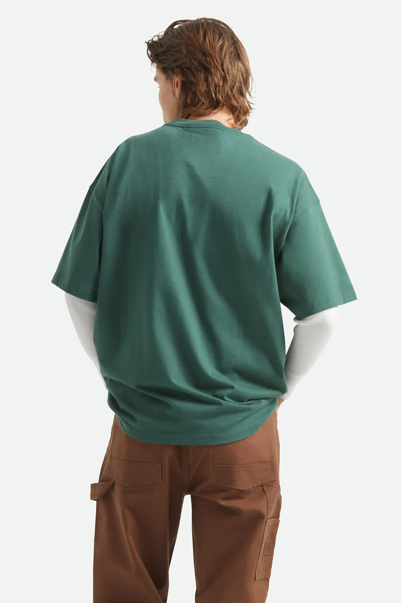 Transform Short Sleeve Oversized T-Shirt - Primal Green sold by Brixton product image thumbnail 4