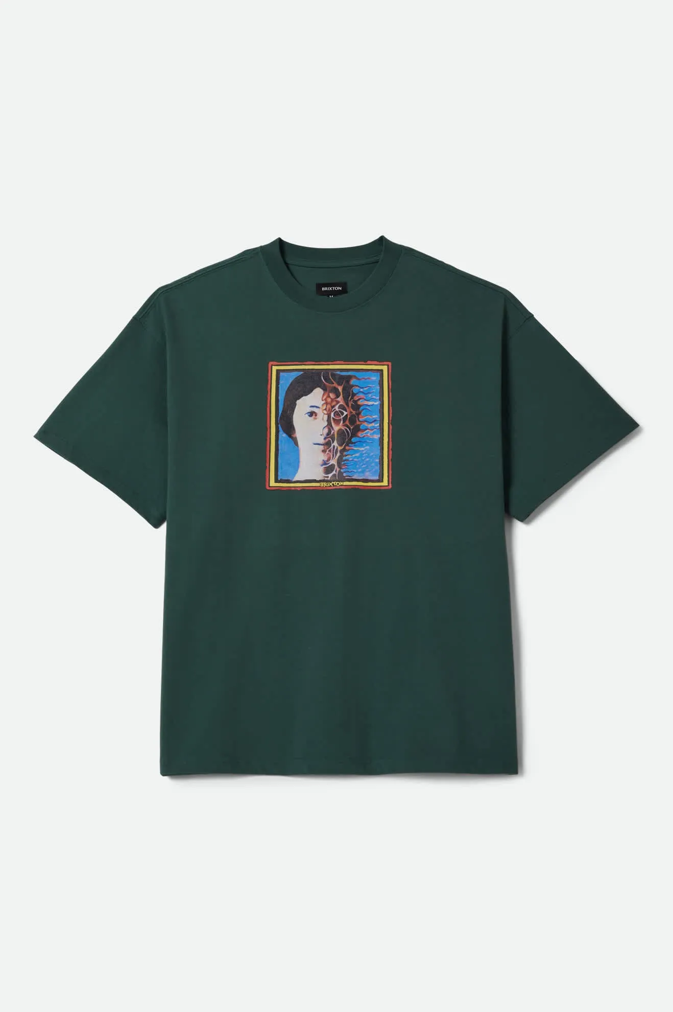 Transform Short Sleeve Oversized T-Shirt - Primal Green sold by Brixton