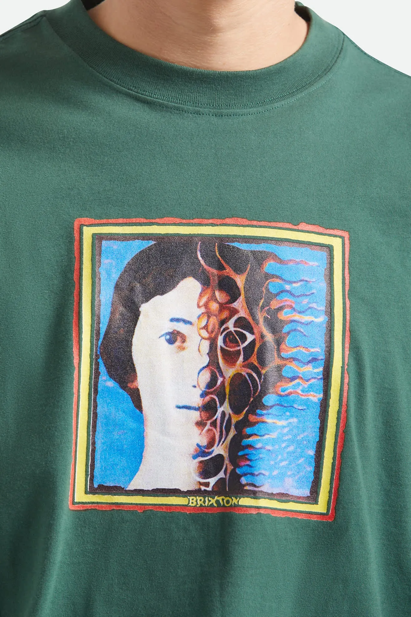 Transform Short Sleeve Oversized T-Shirt - Primal Green sold by Brixton product image thumbnail 5