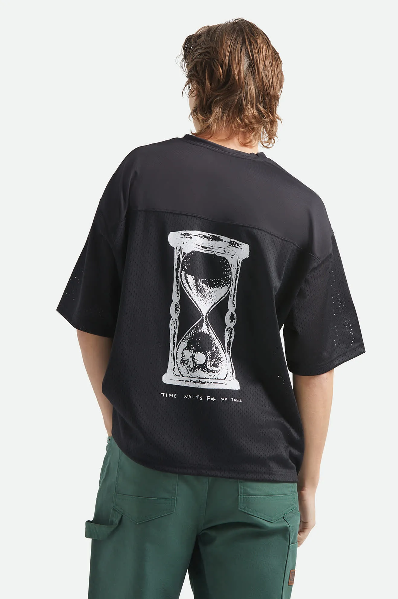 Baggy Mesh Practice Jersey - Black/White Chippa sold by Brixton product image thumbnail 4