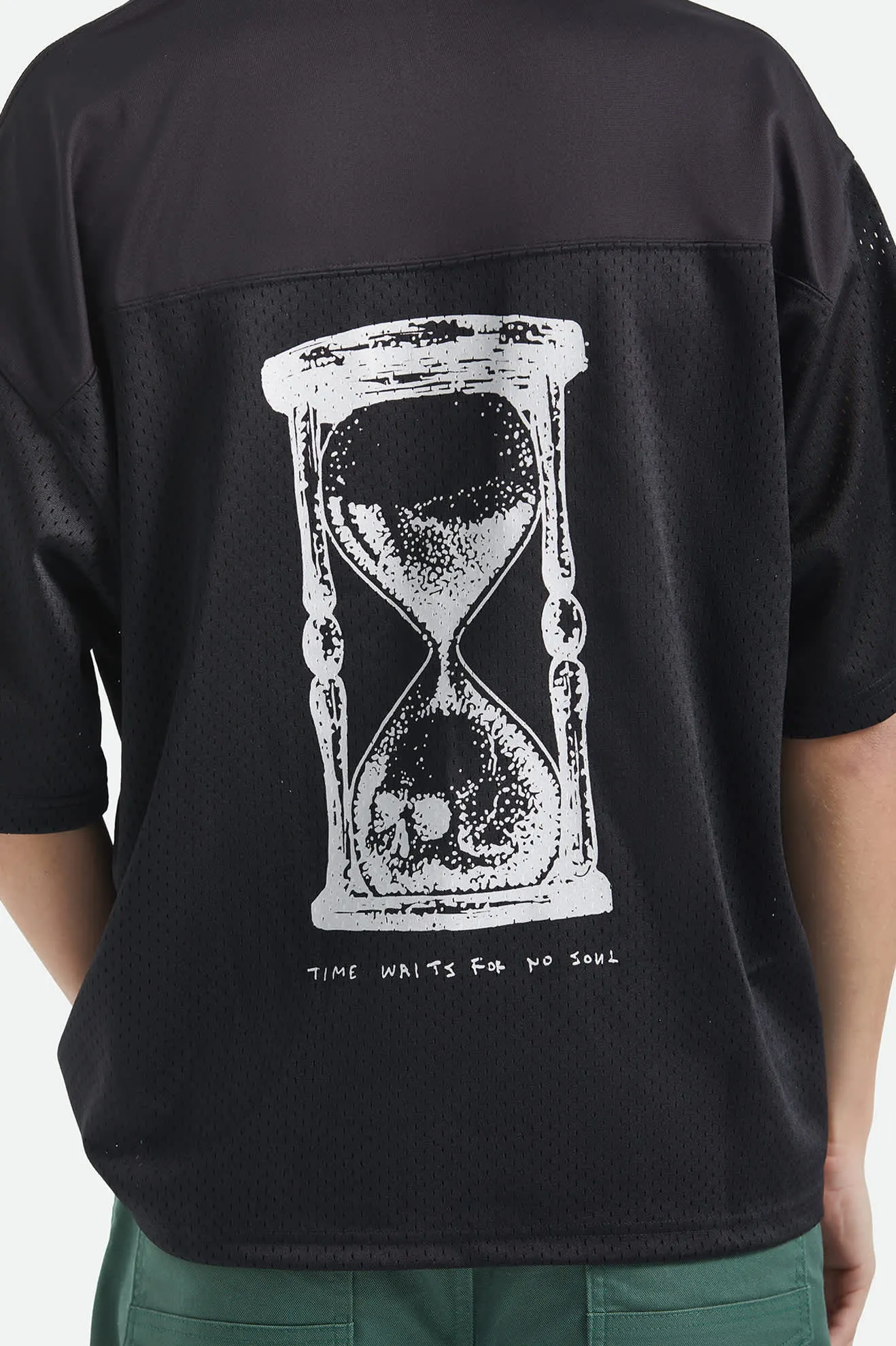 Baggy Mesh Practice Jersey - Black/White Chippa sold by Brixton product image thumbnail 5