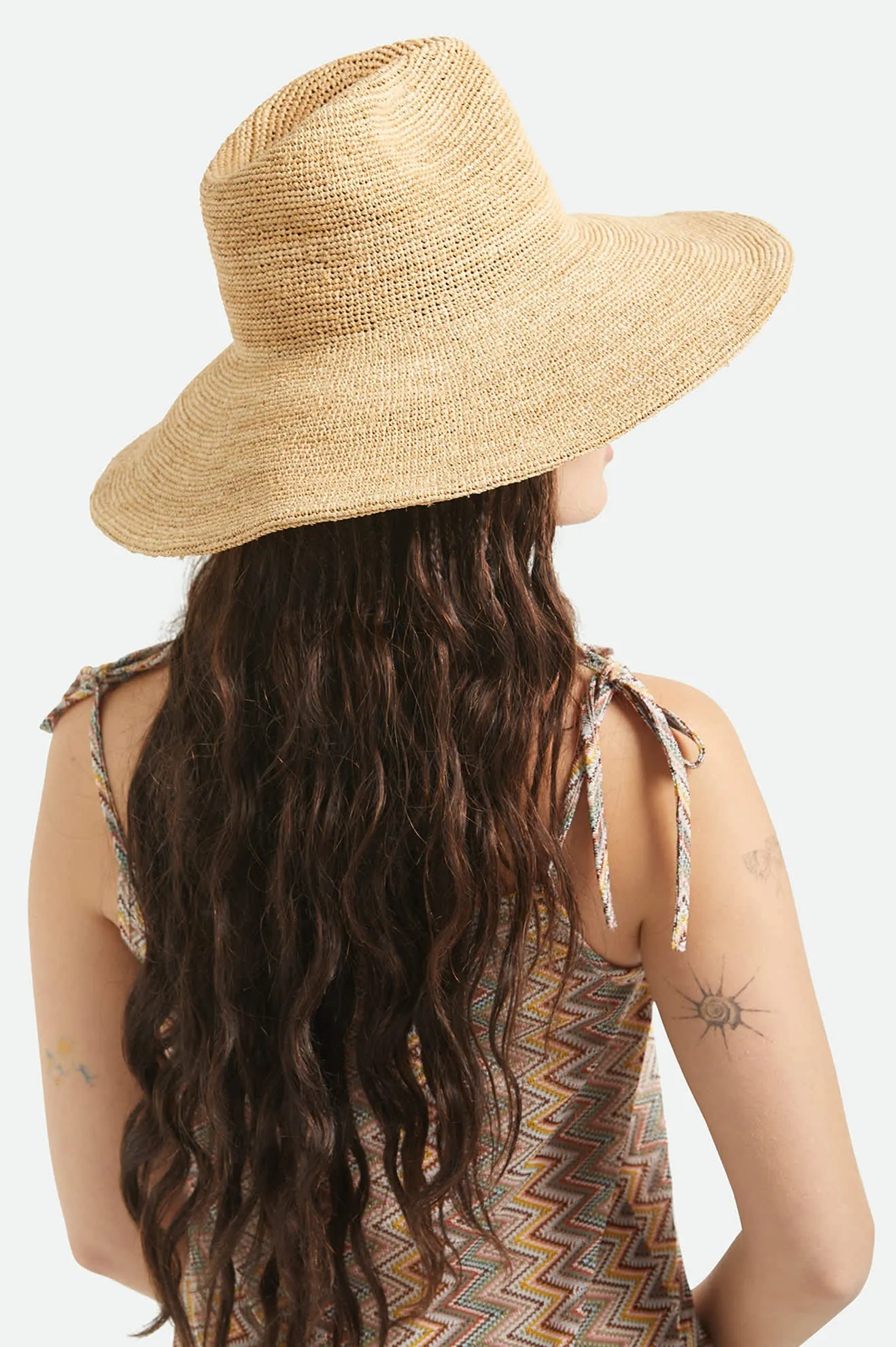 Helena Straw Sun Hat - Tan sold by Brixton product image thumbnail 4