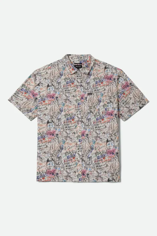 Cru Print Short Sleeve Shirt - Graffiti made by Brixton