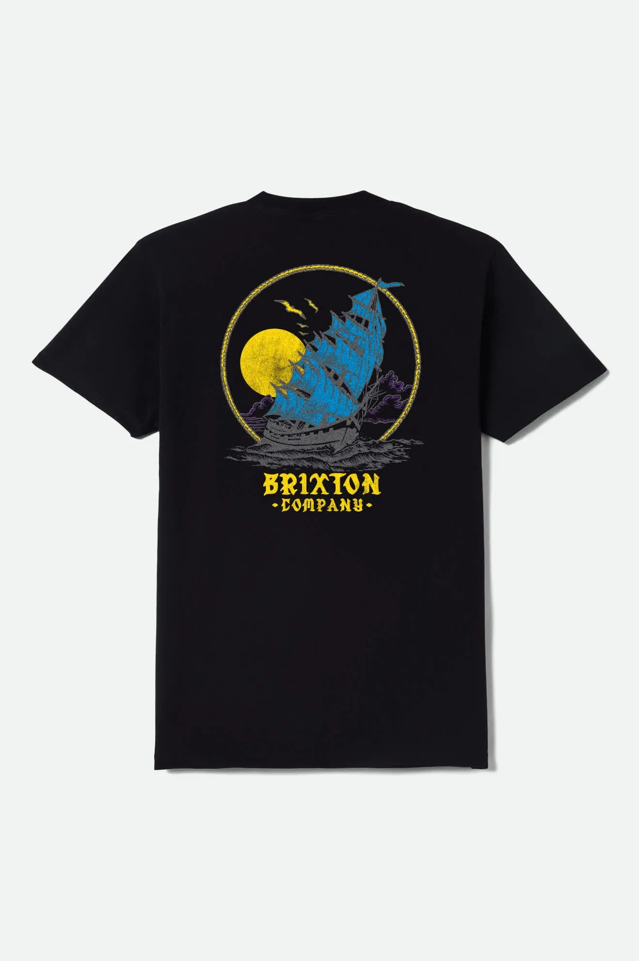 High Seas Short Sleeve T-Shirt - Black sold by Brixton product image thumbnail 2