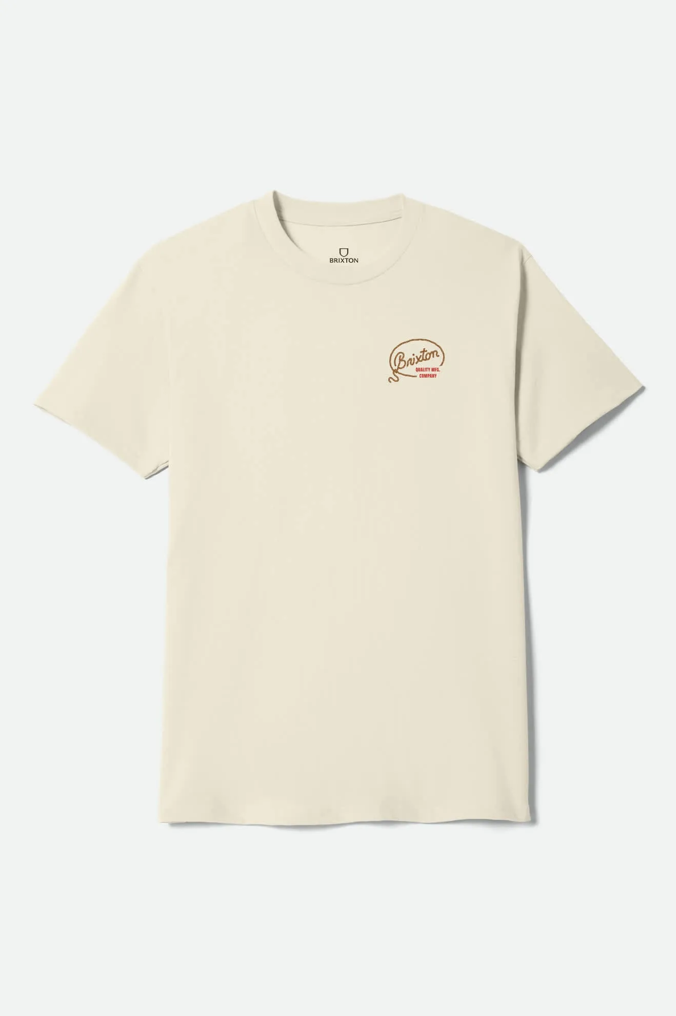 Gallatin Short Sleeve T-Shirt - Cream sold by Brixton