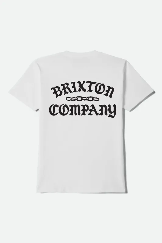 Chains Short Sleeve T-Shirt - White made by Brixton