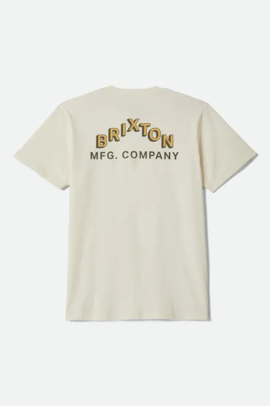 Roman Short Sleeve Pocket T-Shirt - White made by Brixton