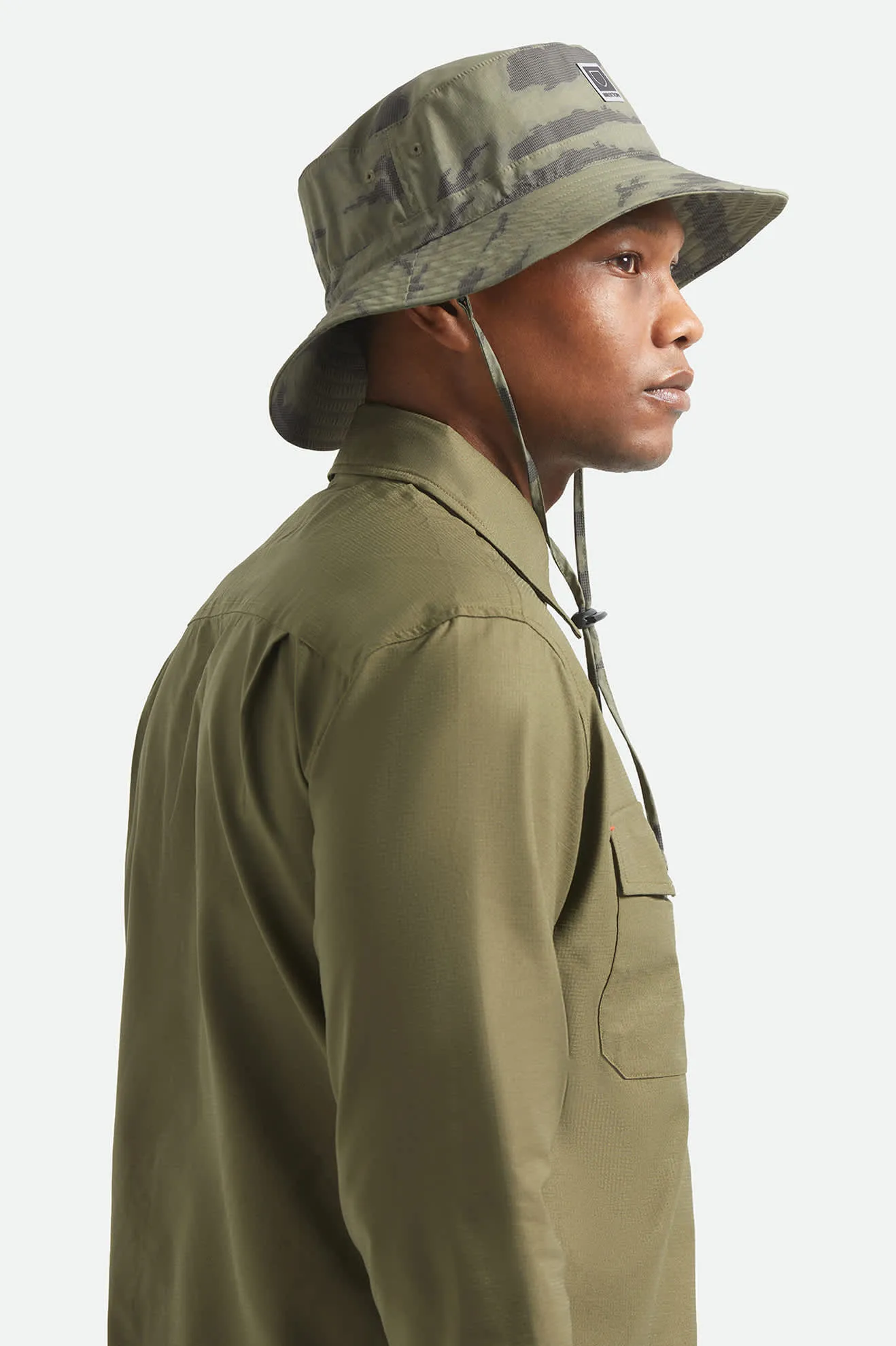 Journey Boonie Hat - Olive Tiger Camo sold by Brixton product image thumbnail 3