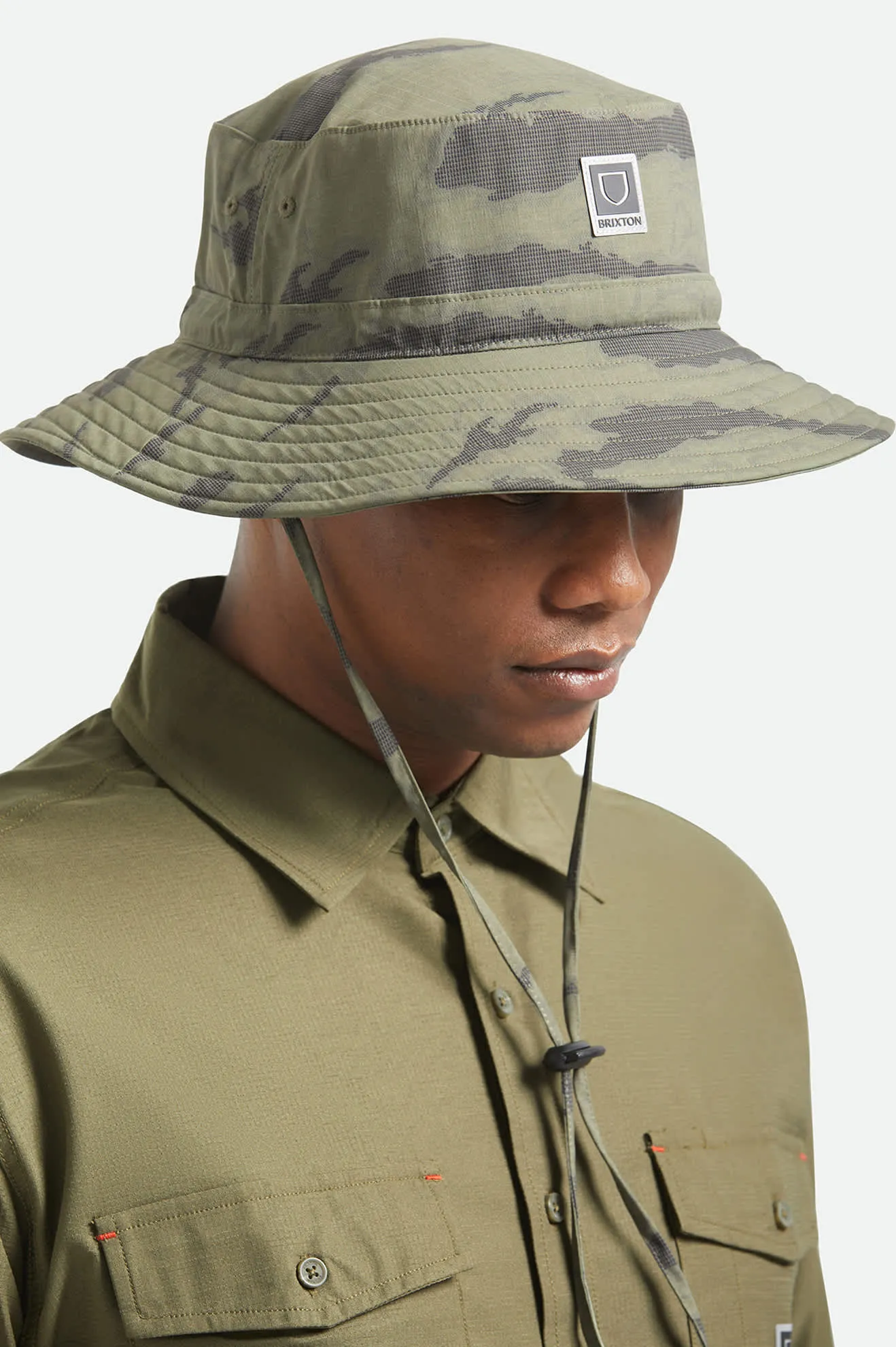 Journey Boonie Hat - Olive Tiger Camo sold by Brixton product image thumbnail 5