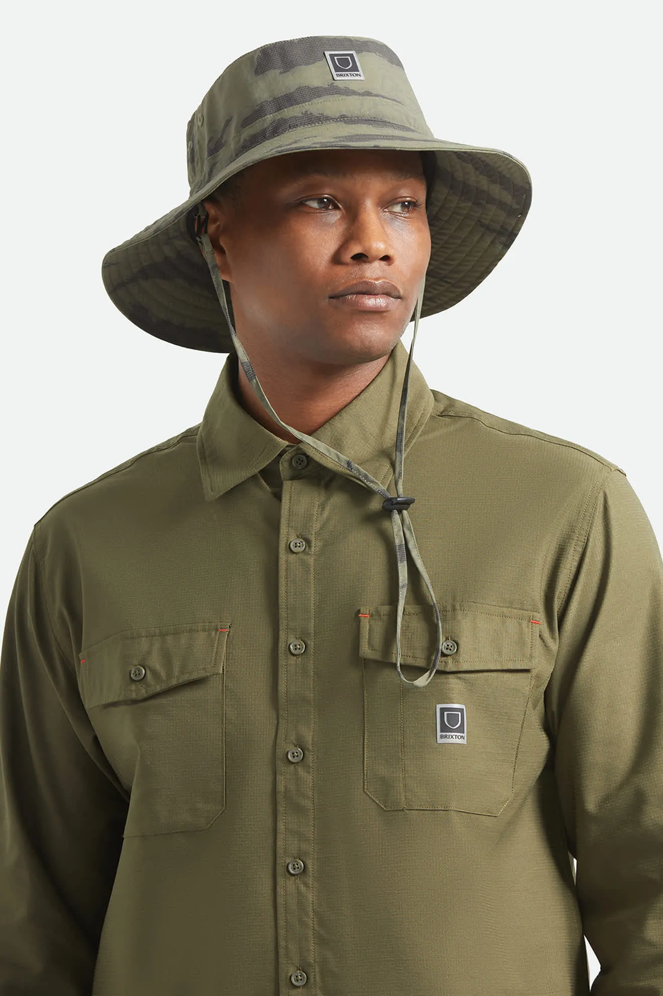 Journey Boonie Hat - Olive Tiger Camo sold by Brixton product image thumbnail 2