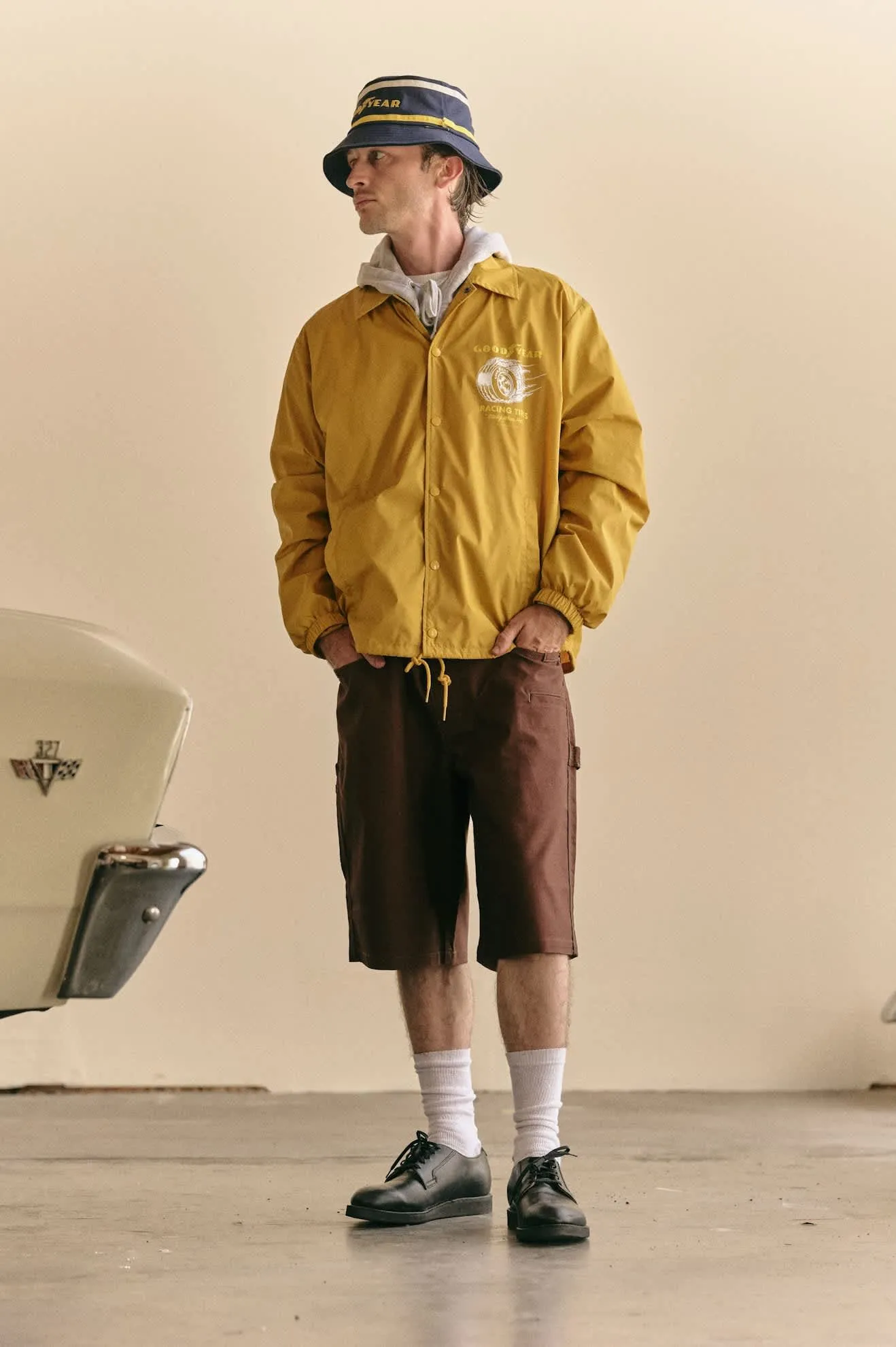 Goodyear Service Bucket Hat - Navy sold by Brixton product image thumbnail 3