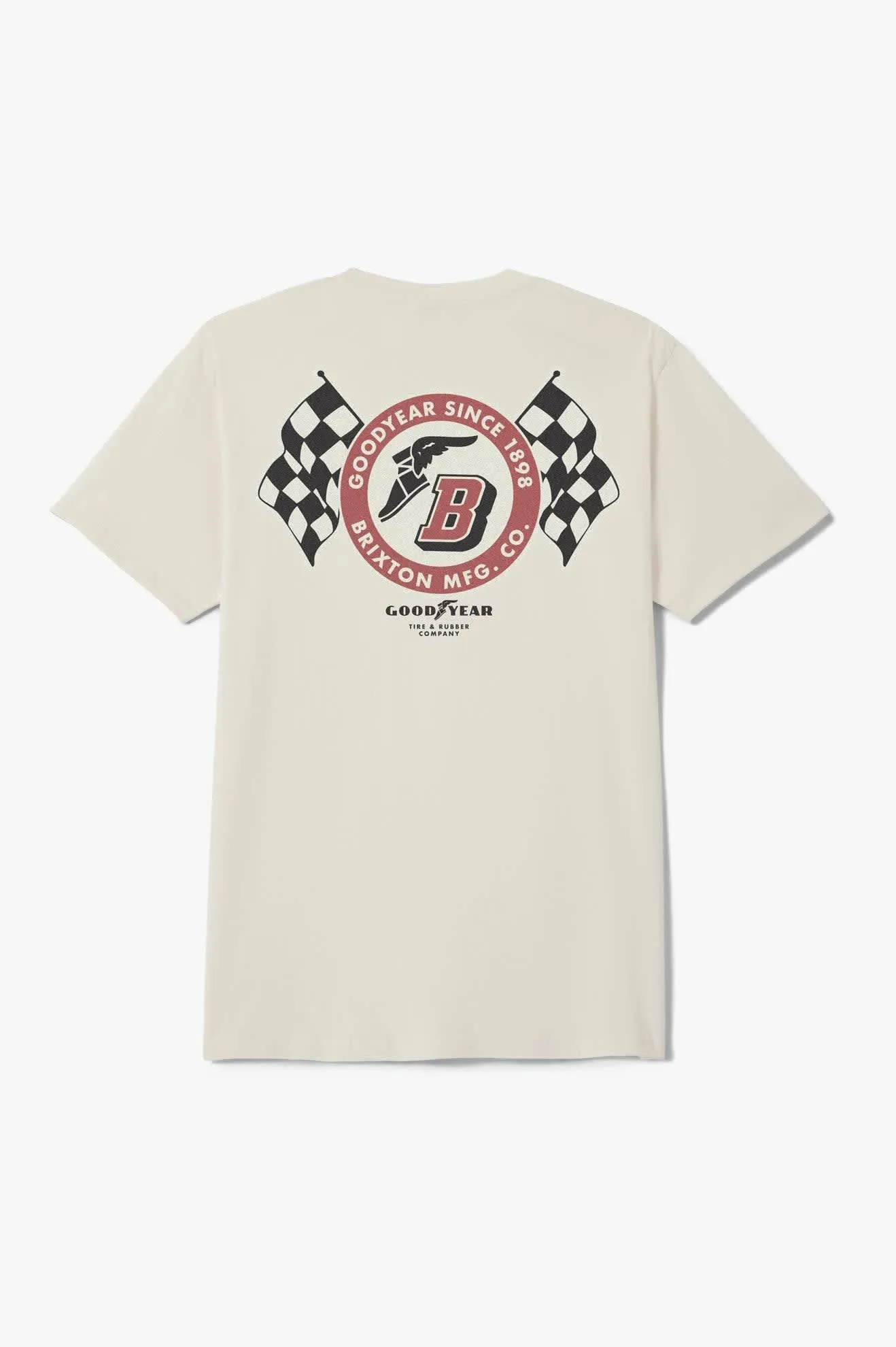 Goodyear Speedway Sleeve Standard T-Shirt - Cream sold by Brixton product image thumbnail 2