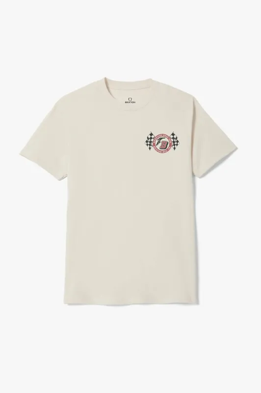 Goodyear Speedway Sleeve Standard T-Shirt - Cream made by Brixton