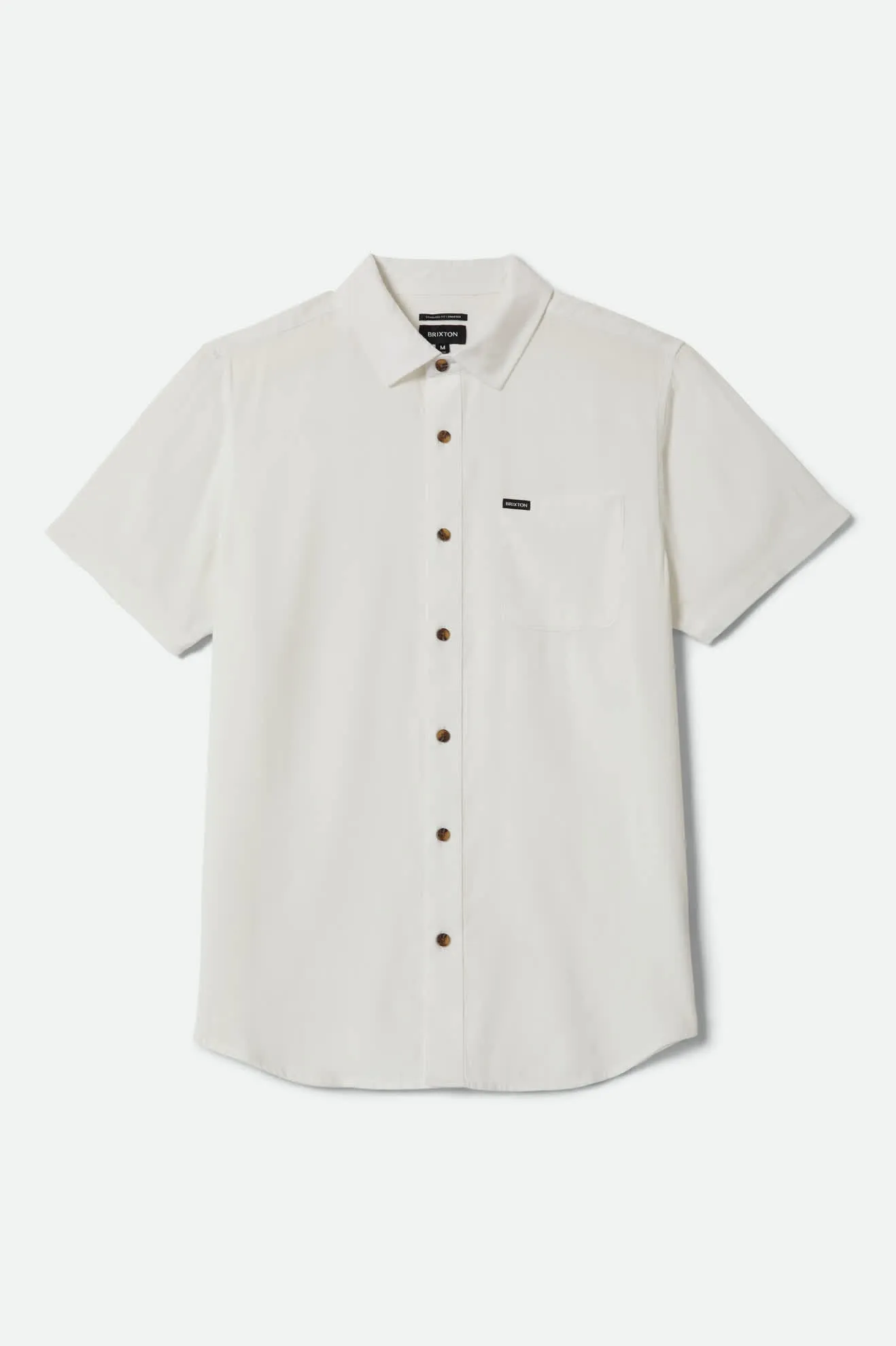 Charter Slub Short Sleeve Shirt - Off White sold by Brixton
