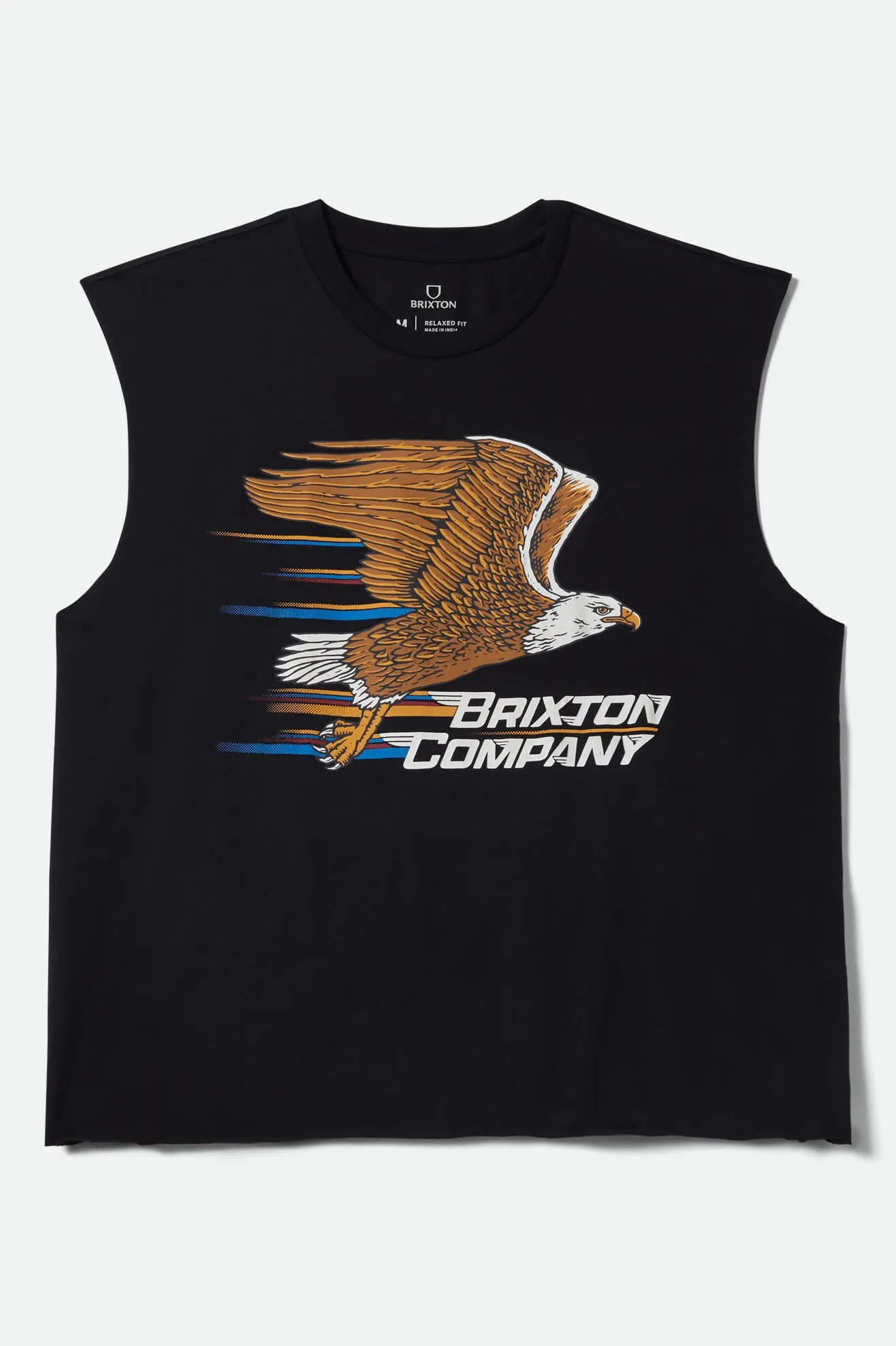 Free Muscle Tank Top - Black Worn Wash sold by Brixton