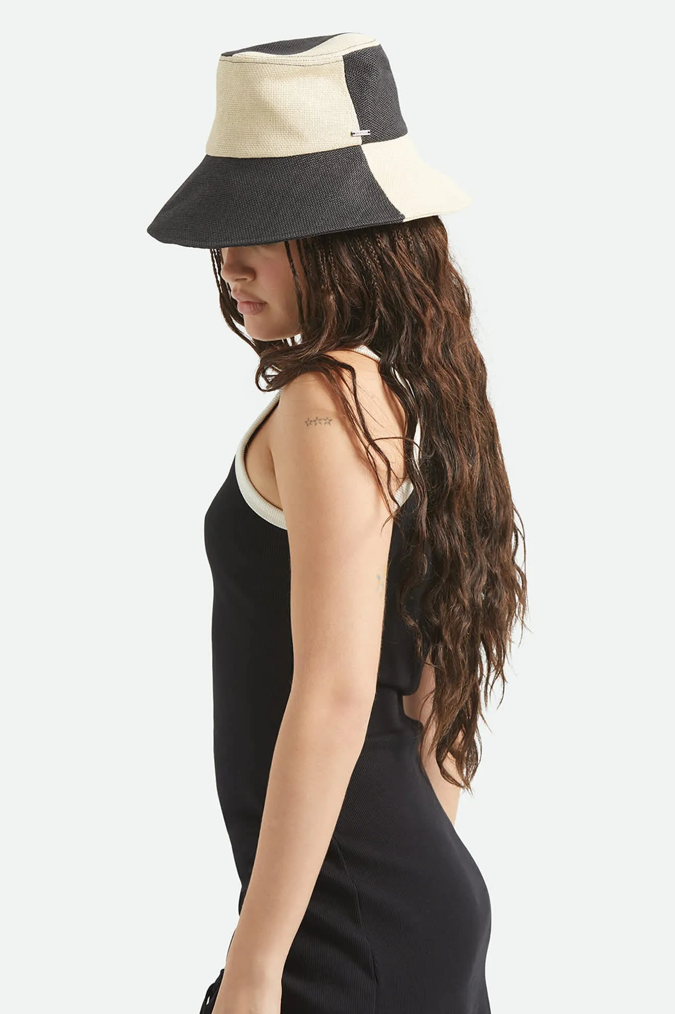 Harmony Packable Bucket Hat - Natural/Black sold by Brixton product image thumbnail 3