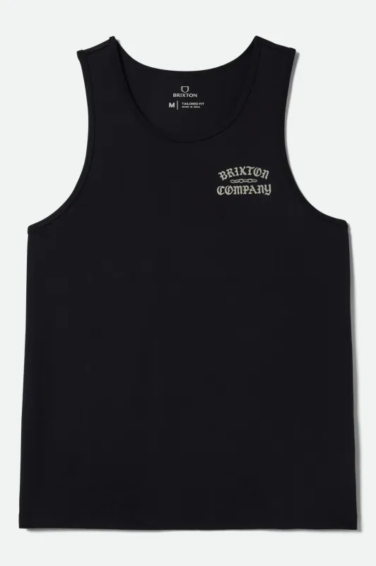 Chains Tank Top - Black made by Brixton