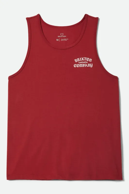 Chains Tank Top - Robust Red made by Brixton