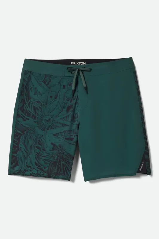 Blitz Boardshort 19" - Primary Green made by Brixton