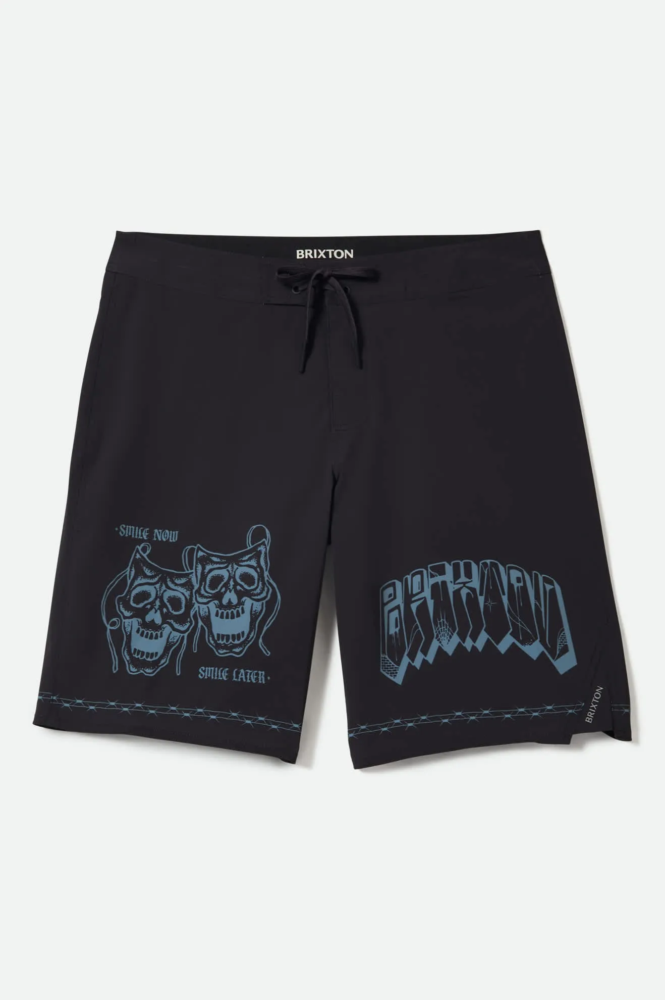 Blitz Boardshort 21" - Black Masks sold by Brixton